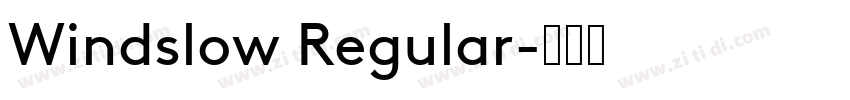 Windslow Regular字体转换
